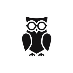 Fototapeta premium owl with glases