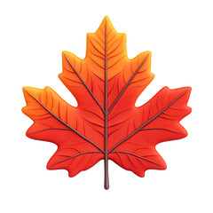 Obraz premium Vibrant red maple leaf with intricate veins, perfect for autumn-themed designs and nature-inspired projects.