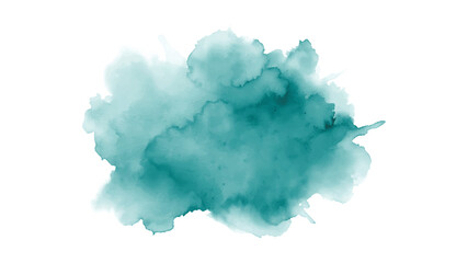watercolor isolated abstract background turquoise