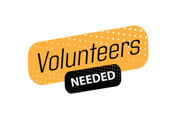 volunteers needed text