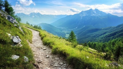 Mountain Trail Landscape