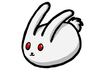 White Bunny or Rabbit Ball