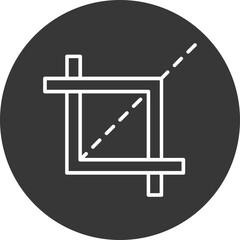 Crop Tool Vector Icon