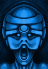 Alien creature, sketch - digital painting  © neurostructure