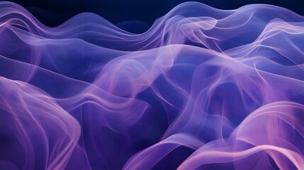 Obraz premium Purple Smoke on Blue Background, Abstract Image, Texture, Pattern, Wallpaper, Cover and Screen for Smartphone, PC, Laptop, 9:16 and 16:9 Format