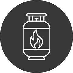 Gas Cylinder Vector Icon