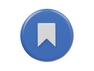 Book mark icon 3d render illustration
