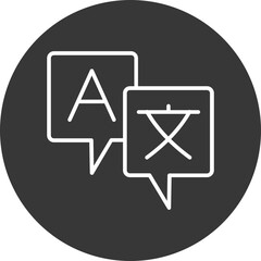 Translation Vector Icon Design