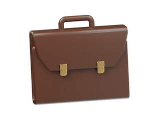 Business bag icon 3d render illustration