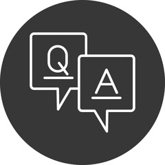 Question And Answer Vector Icon Design