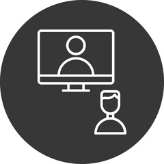 Virtual Class Vector Icon Design