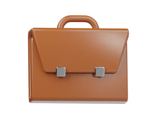 Business bag icon 3d render illustration