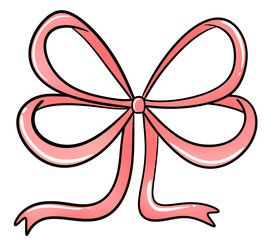 Cute redpink bow