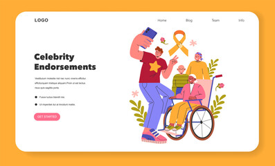 Childhood Cancer Awareness Month. Flat Vector Illustration