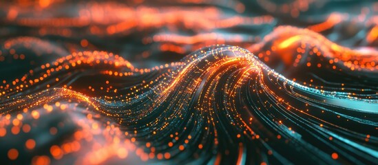 Abstract representation of artificial intelligence Technology based web backdrop Virtual concept design