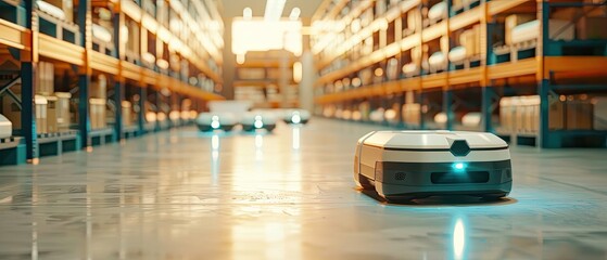 Autonomous Robot Navigating Through Empty Warehouse Shelves