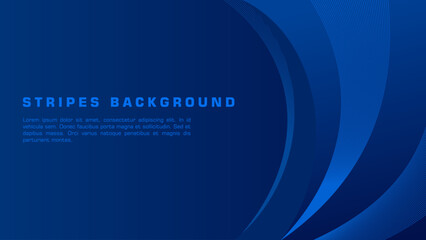 Blue abstract background. Modern abstract background with stripes. Blue geometric background. Creative wave background
