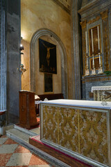 Mantua, Italy - June 19, 2024 - Interior of Cathedral of Saint Peter the Apostle in Mantua