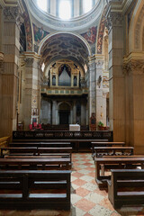 Mantua, Italy - June 19, 2024 - Interior of Cathedral of Saint Peter the Apostle in Mantua