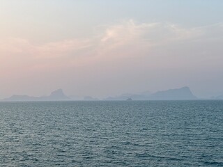 Sunrise Thailand Islands with beautiful colors