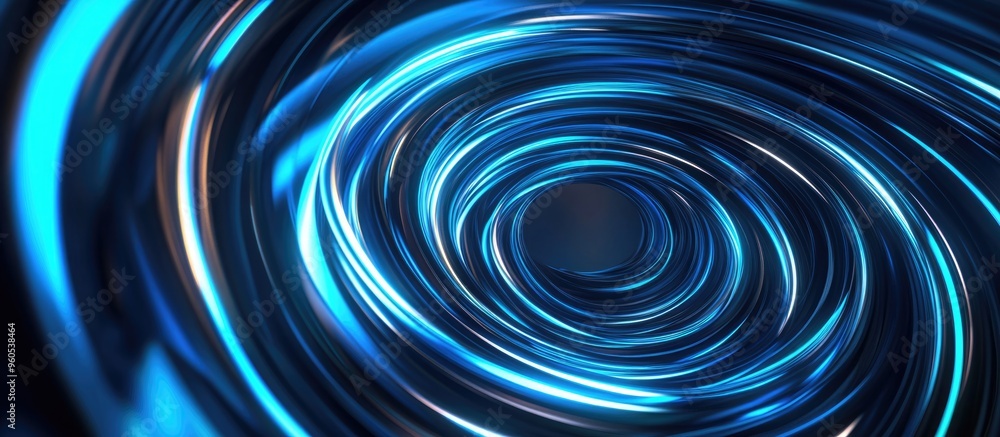 Poster abstract background with rotating border lines and futuristic dynamic motion high speed light trail 