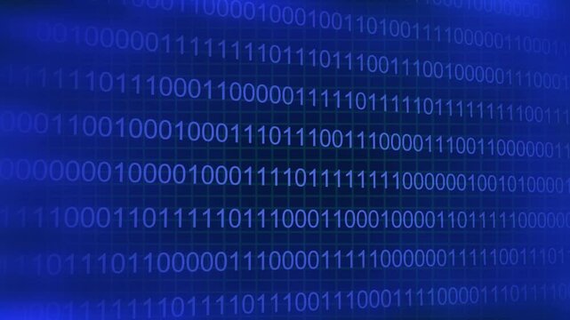 blue binary code