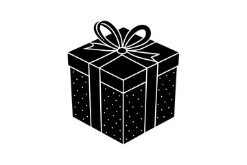 Gift box icons in Trendy Flat style. Gift boxes with ribbon icons Set. Gift box flat line silhouette set.