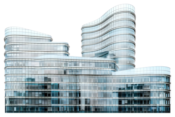 PNG Modern glass office building architecture