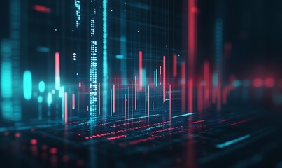 Global Business Growth Graph Stock Financial Success Market Chart On Digital Investment Strategy Exchange Finance Background