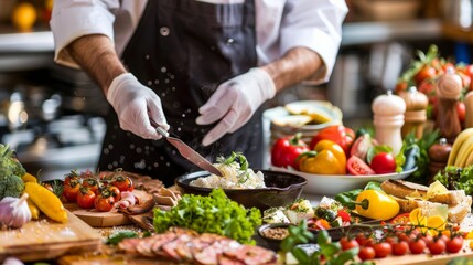 Celebrating national men make dinner day  a day for men to showcase their cooking skills