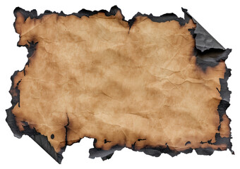 PNG Vintage burnt parchment paper