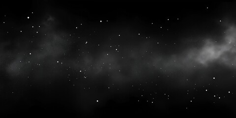 Obraz premium Starry night sky with scattered white stars on a dark black background.