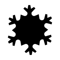 Geometric Snowflake Solid Icon