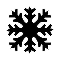 Geometric Snowflake Solid Icon
