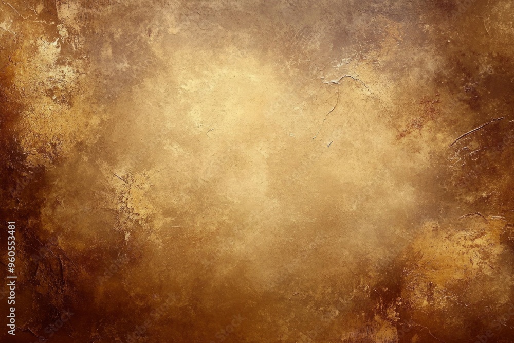Poster abstract golden texture with rough surface and distressed look