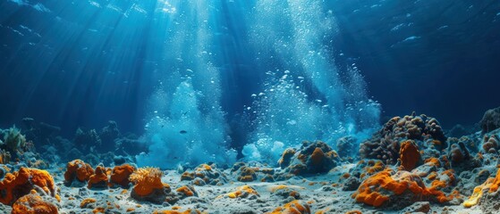 Subaquatic Volcanic Majesty: Bubbling Journey in the Deep