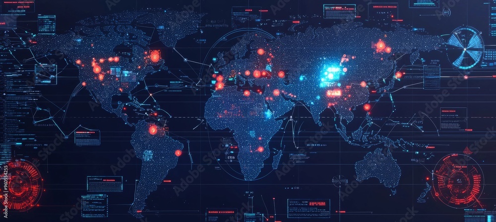 Poster global pandemic data visualization with infection rates and recovery statistics for health analysis