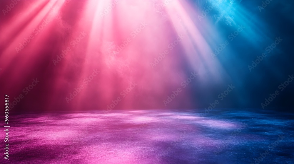 Poster captivating abstract backdrop with a wave like effect created by stage lights featuring a soft paste