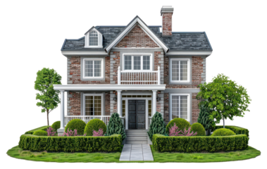 Charming suburban brick house