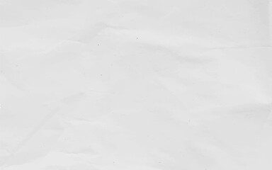 White crumpled craft paper texture as background. Light grey paper texture, Old vintage page or grunge vignette of old newspaper. Pattern rough art creased grunge letter with copy space for text.