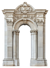 Naklejka premium Ornate classical archway architectural element