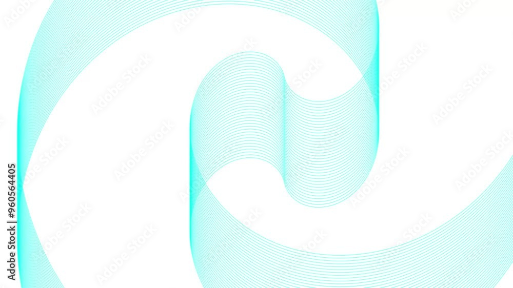 Aufkleber geometric line motion with colorful gradient background, perspectives of geometric abstraction. shap