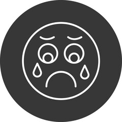 Sad Vector Icon Design
