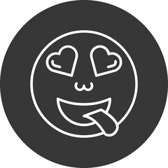 Heart Eyes Vector Icon Design