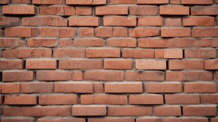 Obraz premium red brick wall with texture as background