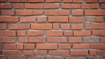 Obraz premium red brick wall with texture as background