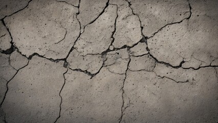 Fototapeta premium top view of old cracked asphalt texture as background