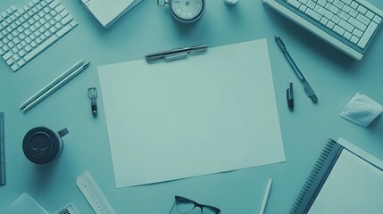 Office Workspace Flatlay