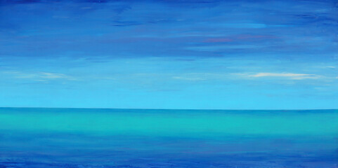 Obraz premium Abstract ocean art painting seascape