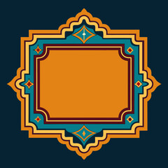 Rectangular frames of the Arabic pattern